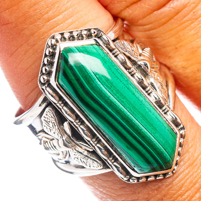 Premium Malachite Ring Size 9.25 (.925 Sterling Silver)