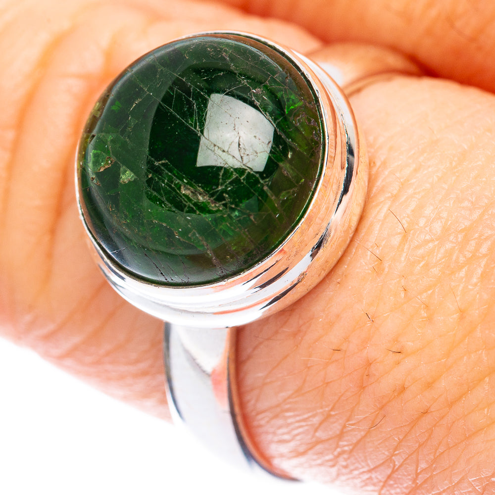 Rare Chrome Diopside Ring Size 8.75 (925 Sterling Silver) R2078