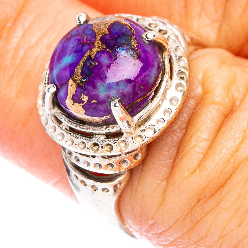 Purple Copper Composite Turquoise Ring Size 6.25 (925 Sterling Silver) R146879