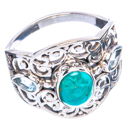 Rare Arizona Turquoise Ring Size 6.5 (925 Sterling Silver) R4782