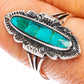 Rare Arizona Turquoise Ring Size 8.75 (925 Sterling Silver) R1576