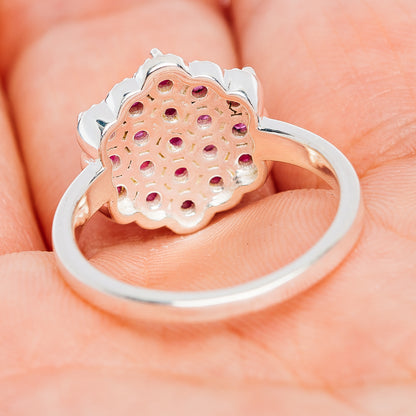 Premium Burmese Ruby Ring Size 8 (.925 Sterling Silver)