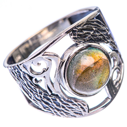 Labradorite Ring Size 9 (925 Sterling Silver) R140559