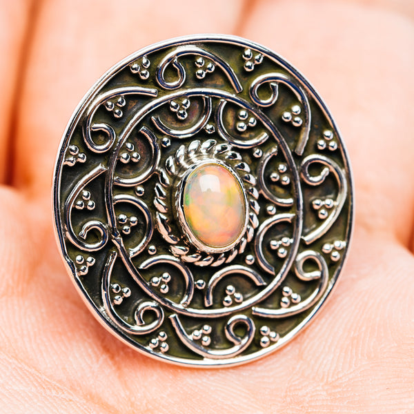 Ethiopian Opal Ring Size 7 (.925 Sterling Silver)
