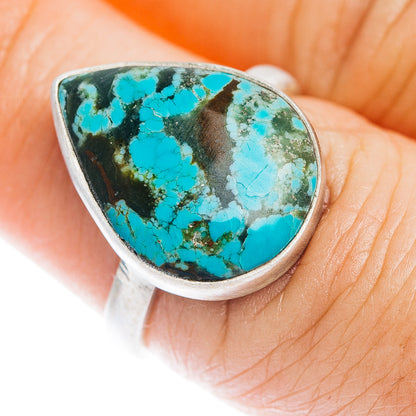Number 8 Mine Turquoise Ring Size 6.75 (.925 Sterling Silver)