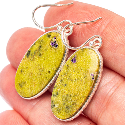 Atlantisite Earrings 1 5/8" (925 Sterling Silver) E2488
