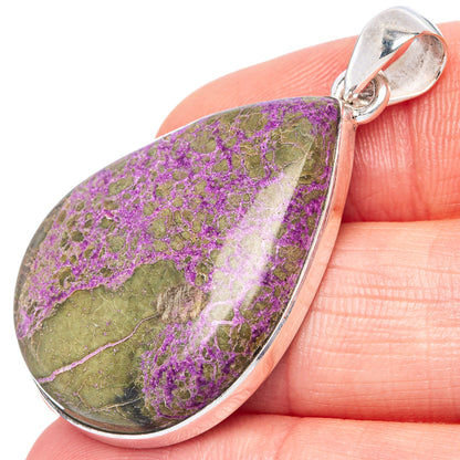 Stichtite Pendant 1 5/8" (925 Sterling Silver) P42201