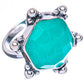 Premium Amazonite Ring Size 7 (925 Sterling Silver) R3570