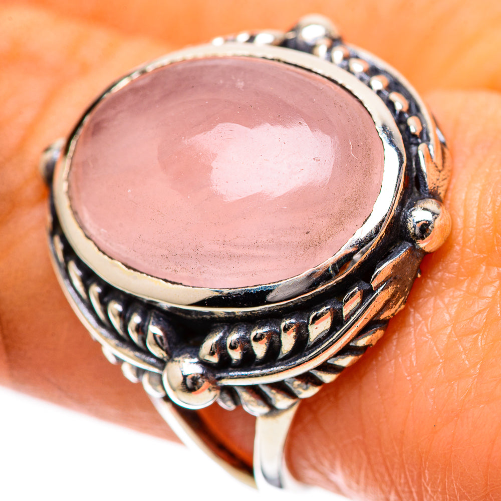 Rose Quartz Ring Size 8.5 (925 Sterling Silver) RING139179