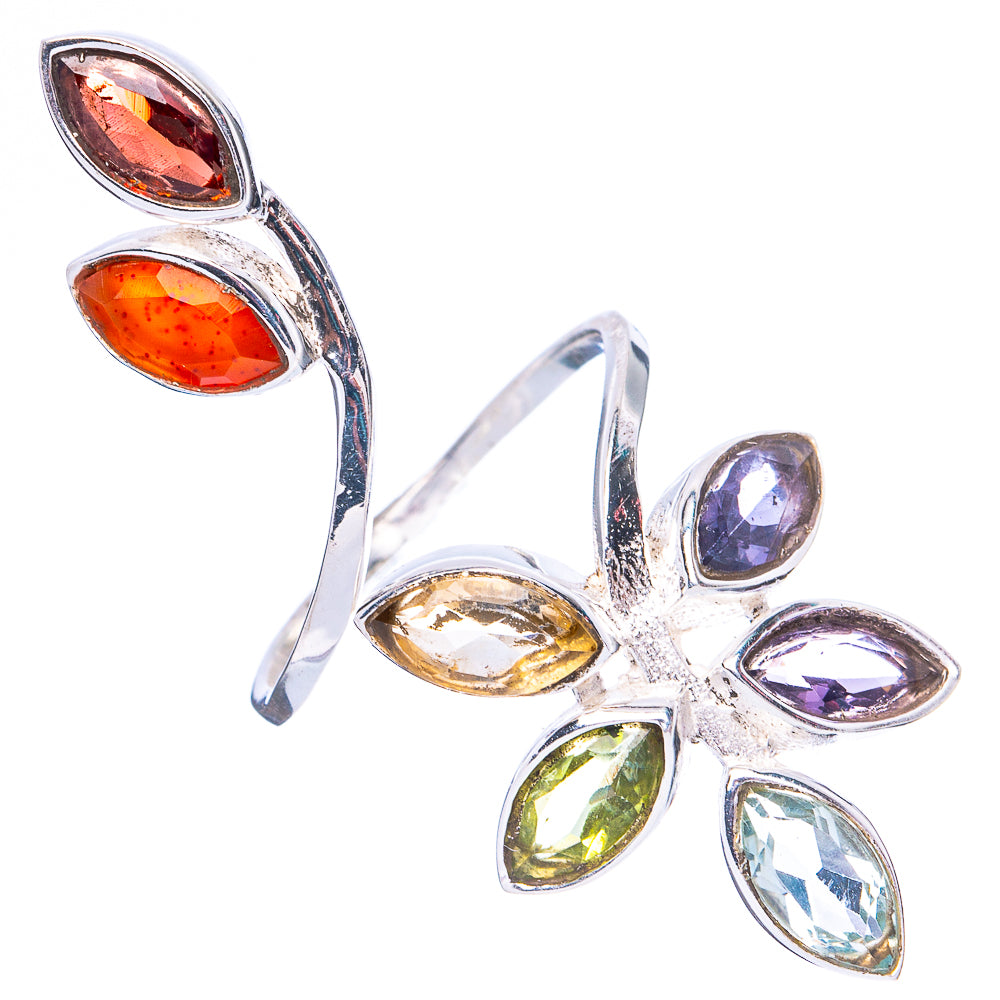 Chakra Leaf Dainty Ring Size 10 (925 Sterling Silver) R5295