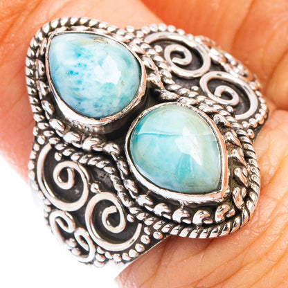 Rare Larimar Ring Size 7 (.925 Sterling Silver)
