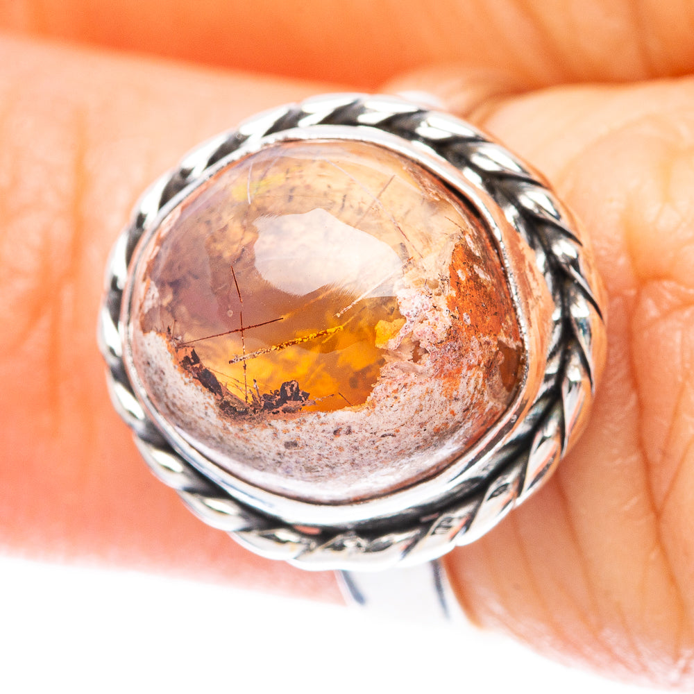 Rare Mexican Fire Opal Ring Size 5.5 (925 Sterling Silver) R3988