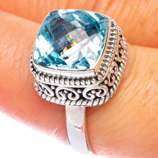 Blue Topaz Ring Size 8 (925 Sterling Silver) R144563