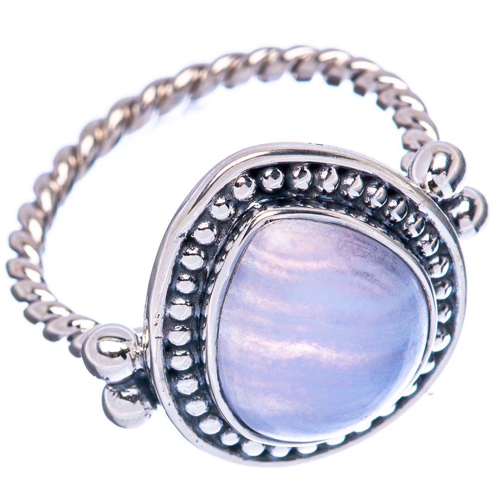Premium Blue Lace Agate Ring Size 6.75 (925 Sterling Silver) R3595
