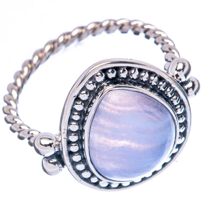 Premium Blue Lace Agate Ring Size 6.75 (925 Sterling Silver) R3595