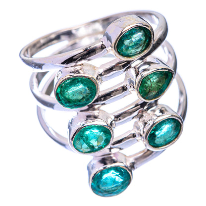 Zambian Emerald Ring Size 7.25 (925 Sterling Silver) R141328