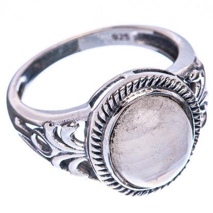 Rainbow Moonstone Ring Size 7.25 (925 Sterling Silver) R3030