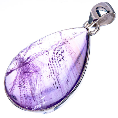 Amethyst Pendant 1 5/8" (925 Sterling Silver) P42175