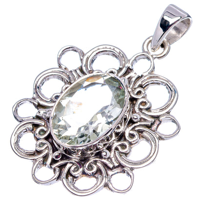 Premium Amethyst Pendant 1 1/2" (.925 Sterling Silver)
