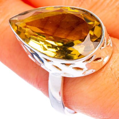 Faceted Citrine Ring Size 9.5 (925 Sterling Silver) R144481