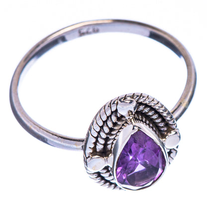 Faceted Amethyst Dainty Ring Size 6 (925 Sterling Silver) R147211