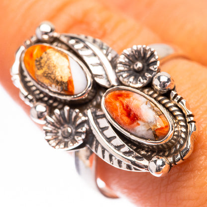 Spiny Oyster Turquoise Ring Size 9.75 (925 Sterling Silver) R140600