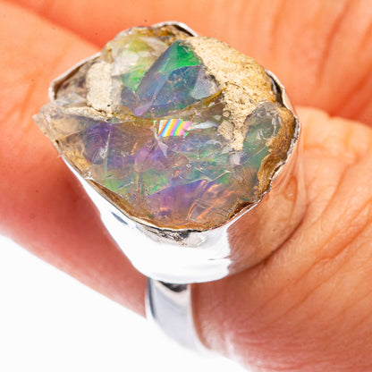 Raw Ethiopian Opal Ring Size 6 (925 Sterling Silver) R141996