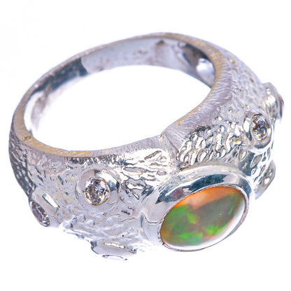 Rare Ethiopian Opal Ring Size 6.75 (925 Sterling Silver) R145928