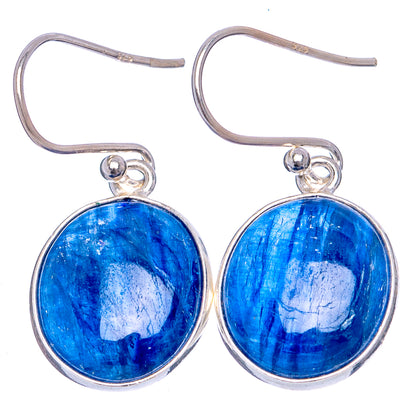 Kyanite Earrings 1 1/4" (.925 Sterling Silver)