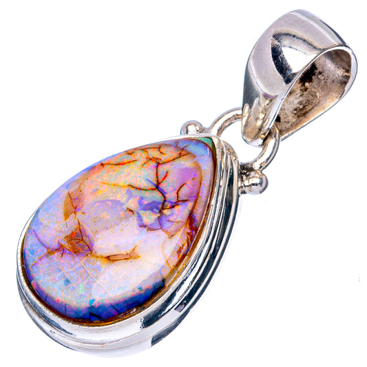 Rare Sterling Opal Pendant 1 1/8" (925 Sterling Silver) P42930