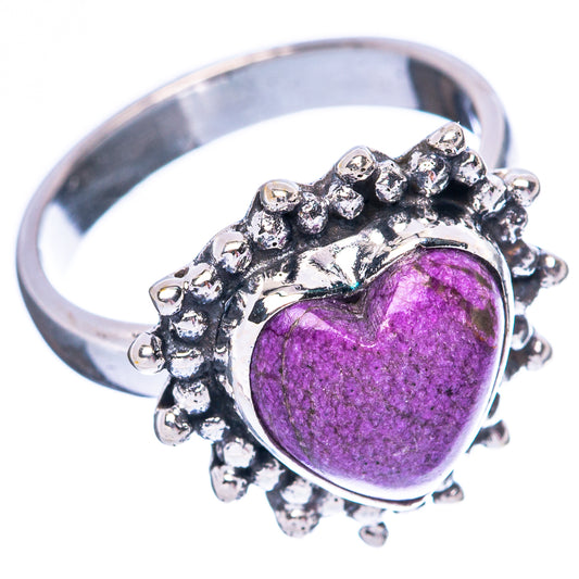 Stichtite Heart 925 Sterling Silver Ring Size 6 (925 Sterling Silver) R3925