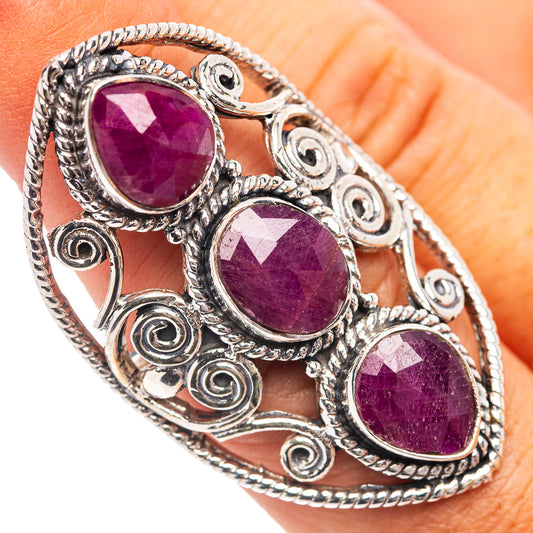 Signature Ruby Ring Size 6.5 (.925 Sterling Silver)