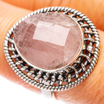 Rare Morganite Ring Size 8.25 (925 Sterling Silver) R2158