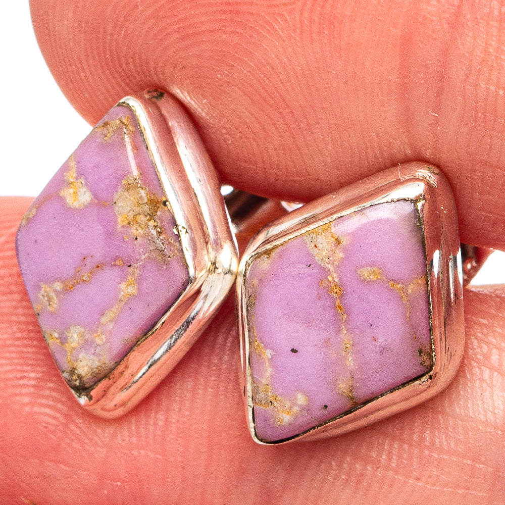 Phosphosiderite Earrings 5/8" (.925 Sterling Silver)