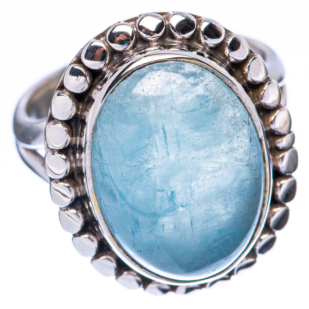 Aquamarine Ring Size 6.25 (925 Sterling Silver) R2180