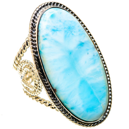 Signature Huge Larimar Ring Size 9 (925 Sterling Silver) RING138140
