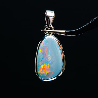 Premium Australian Fire Opal Pendant 1 1/4" (.925 Sterling Silver)