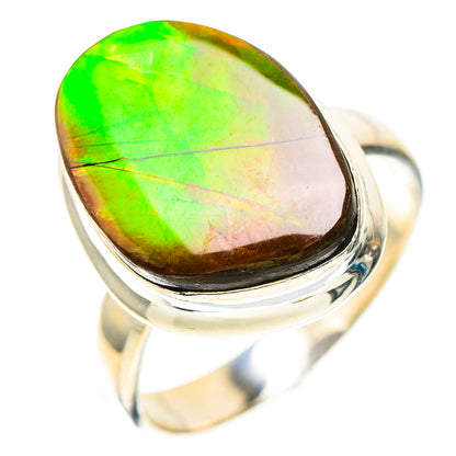 Canadian Ammolite Ring Size 7.5 (925 Sterling Silver) RING138552