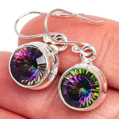 Mystic Topaz Earrings 1 1/8" (925 Sterling Silver) E433521