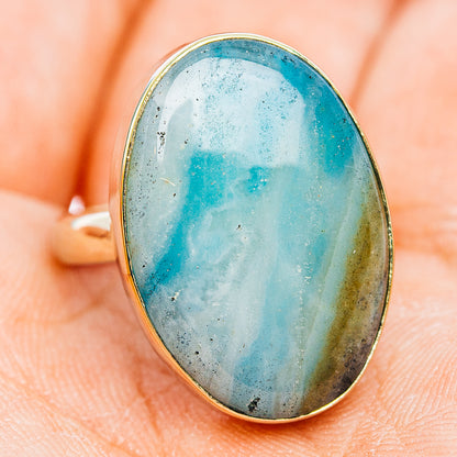 Peruvian Opal Ring Size 8 (German Silver)