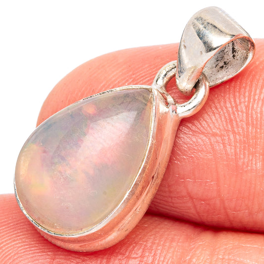 Rare Large Ethiopian Opal Pendant 7/8" (925 Sterling Silver) P43422