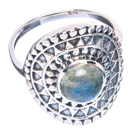 Labradorite Ring Size 8.75 (925 Sterling Silver) R4756