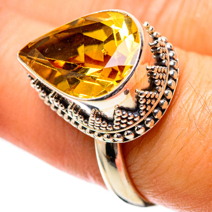 Faceted Citrine Ring Size 8 (925 Sterling Silver) RING138879