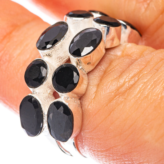 Black Onyx 925 Sterling Silver Ring Size 6.5 (925 Sterling Silver) R5440