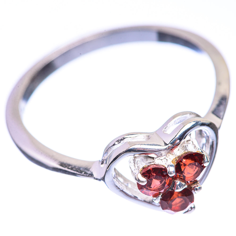 Garnet Dainty Ring Size 7 (925 Sterling Silver) R142538