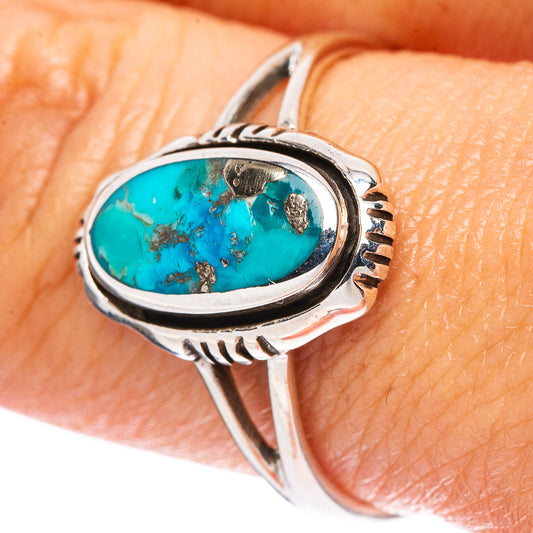 Rare Arizona Turquoise Ring Size 9.5 (925 Sterling Silver) R4462