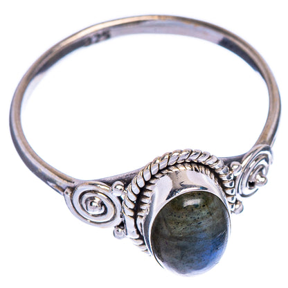 Labradorite Dainty Ring Size 8 (925 Sterling Silver) R147265