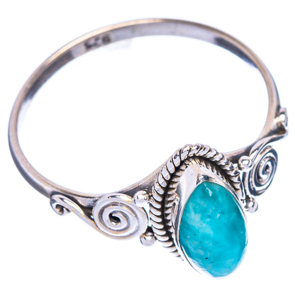 Rare Larimar Dainty Ring Size 9.5 (925 Sterling Silver) R147126