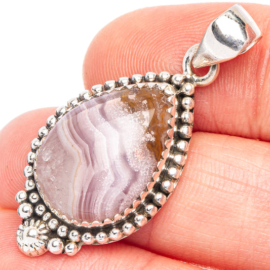 Ocean Jasper Pendant 1 1/2" (925 Sterling Silver) P43996