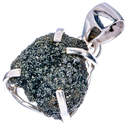 Raw Seraphinite Pendant 1" (925 Sterling Silver) P41493